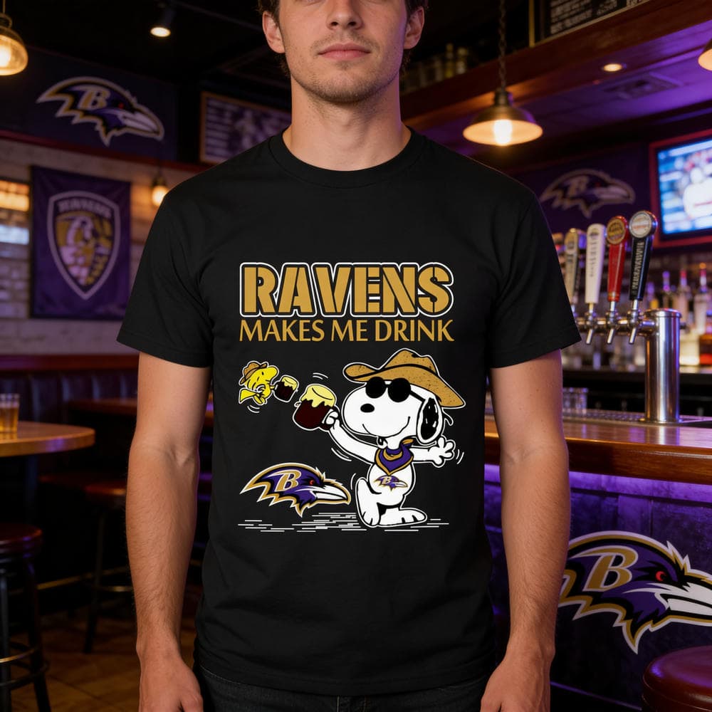 Baltimore Ravens Make Me Drinks T Shirts