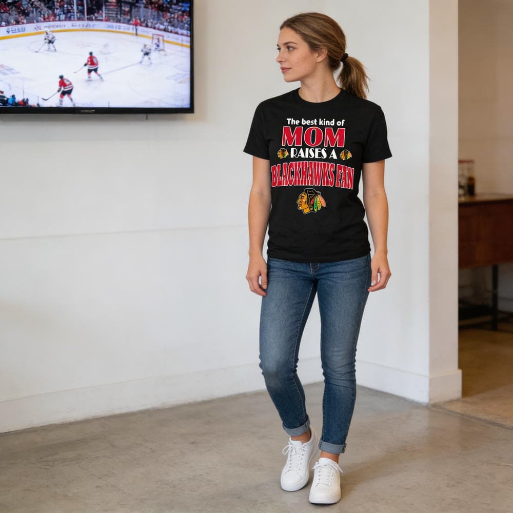 Best Kind Of Mom Raise A Fan Chicago Blackhawks T Shirts