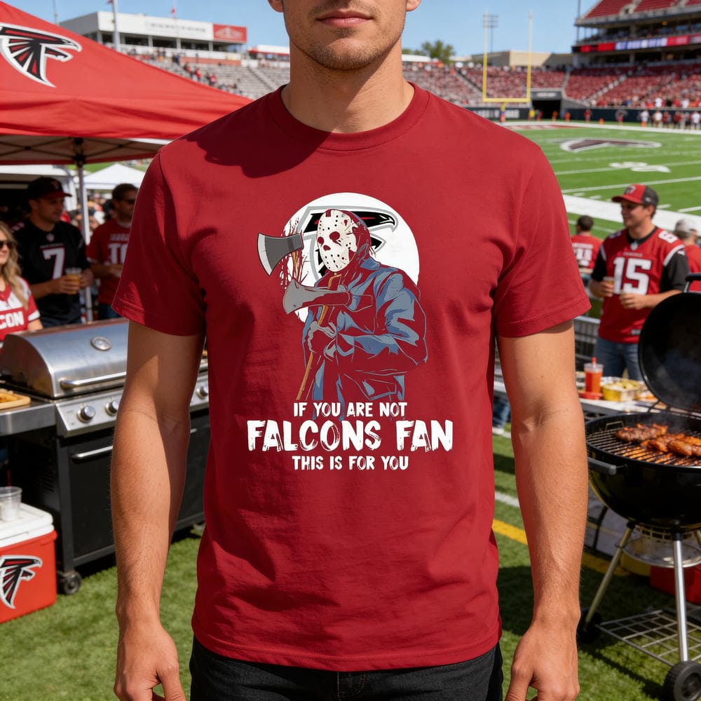 Jason With His Axe Atlanta Falcons T Shirts