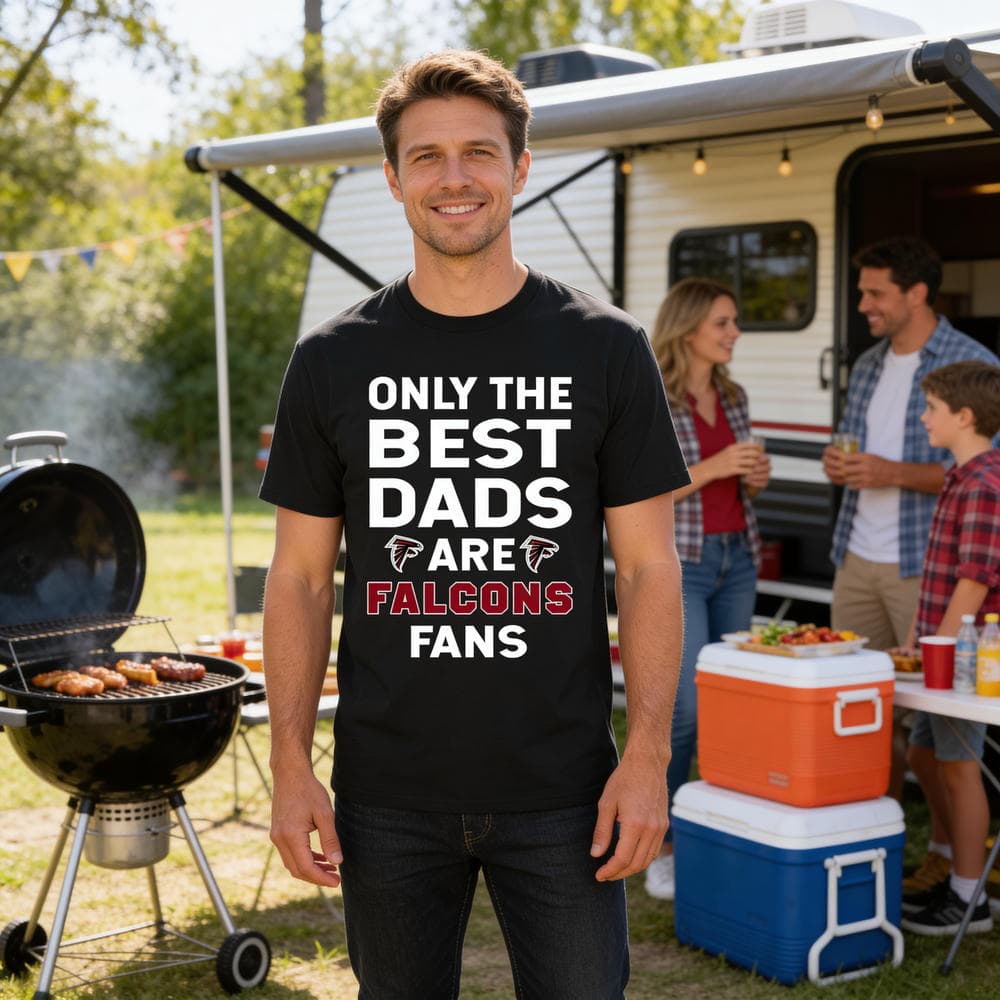 Only The Best Dads Are Fans Atlanta Falcons T Shirts, is cool gift