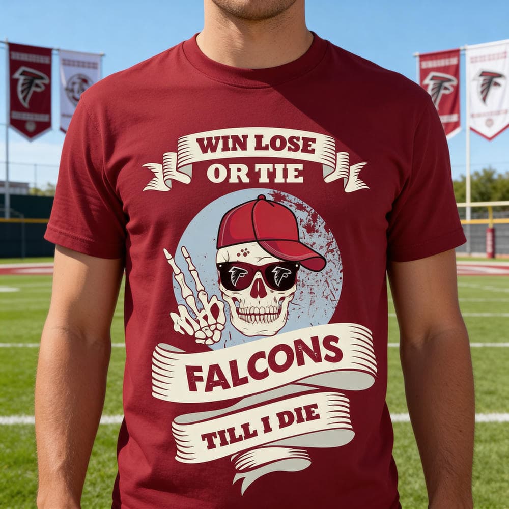 Skull Say Hi Atlanta Falcons T Shirts