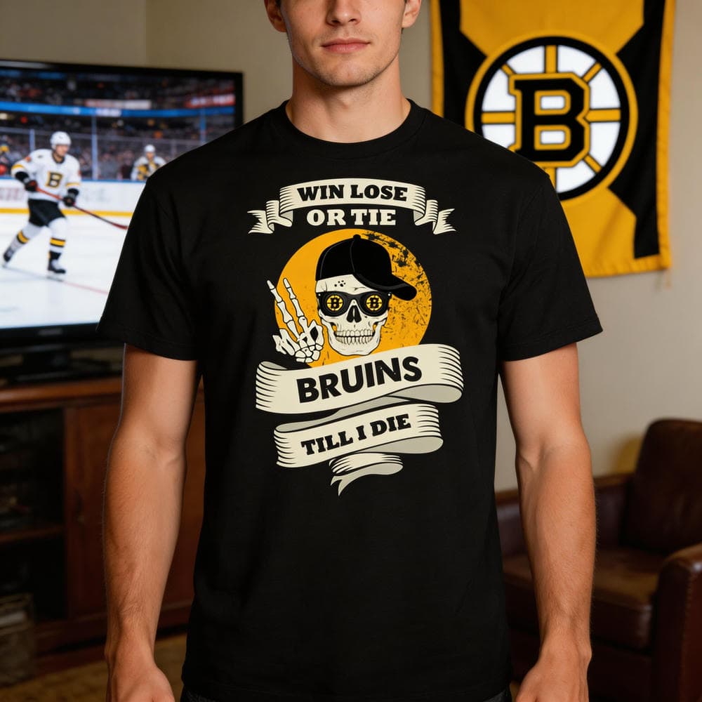 Skull Say Hi Boston Bruins T Shirts