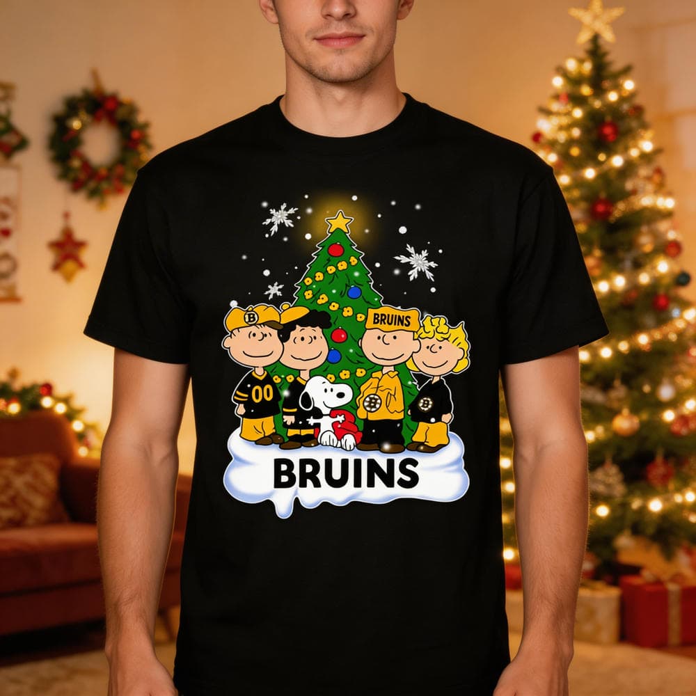 Snoopy The Peanuts Boston Bruins Christmas T Shirts