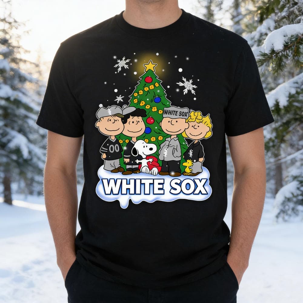 Snoopy The Peanuts Chicago White Sox Christmas T Shirts