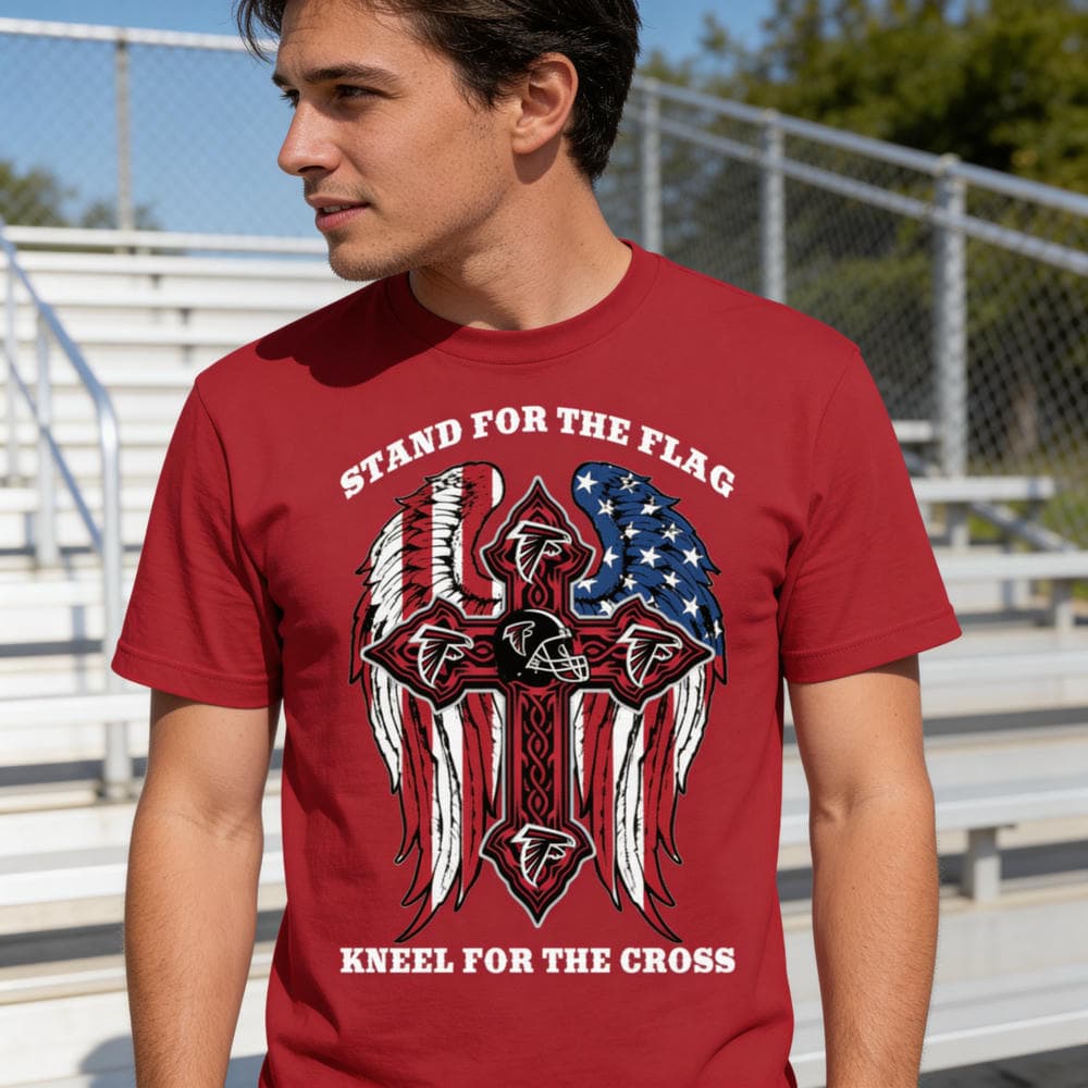 Stand For The Flag Kneel For The Cross Atlanta Falcons T Shirts