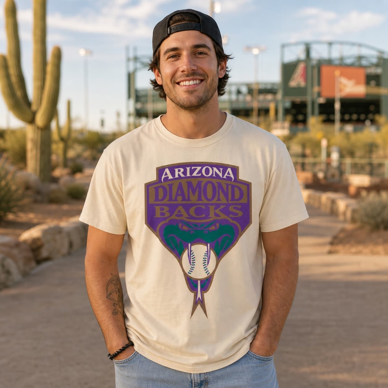 Arizona Diamondbacks Retro Baseball 1999 Artwork Shirt