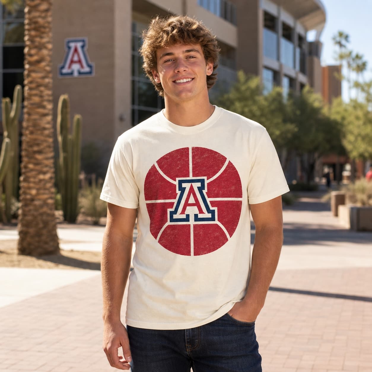 Arizona Wildcats Red Basketball 1988 T-Shirt