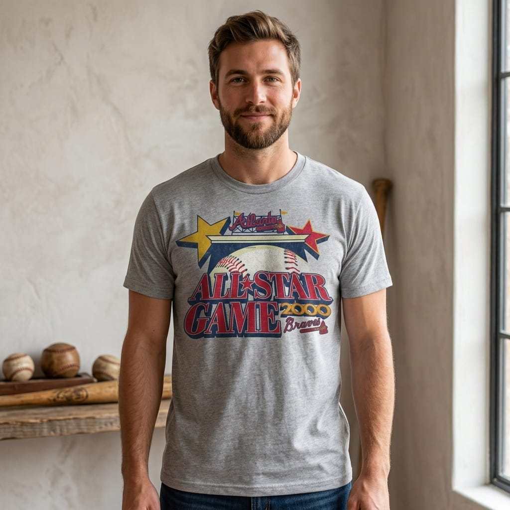 Atlanta Braves Retro All Star Game Baseball 2000 Artwork Shirt