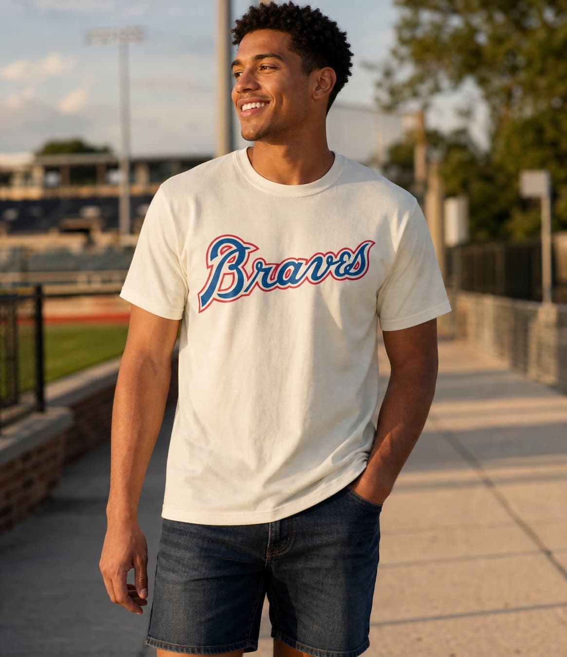Atlanta Braves Retro Jersey Lettering Baseball 1973 Artwork Shirt