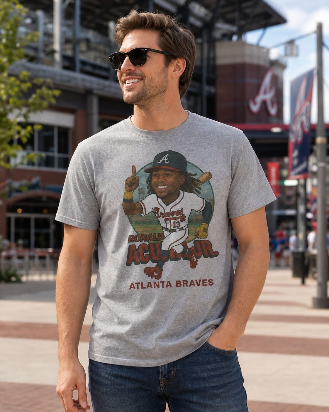 Atlanta Braves Ronald Acuna Jr. MVP Exclusive Retro Baseball Artwork Shirt