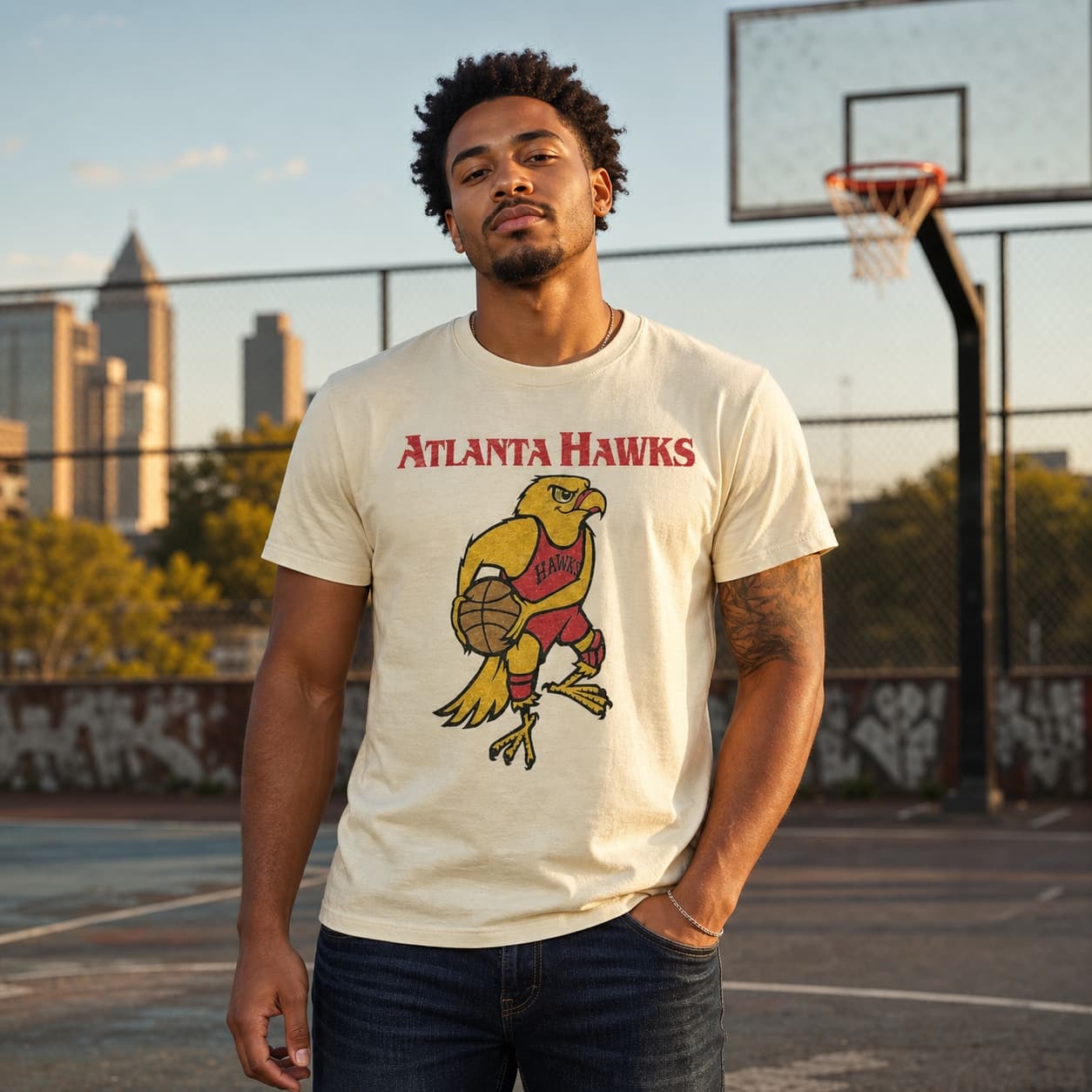 Atlanta Hawks Retro Basketball 1968 Shirt