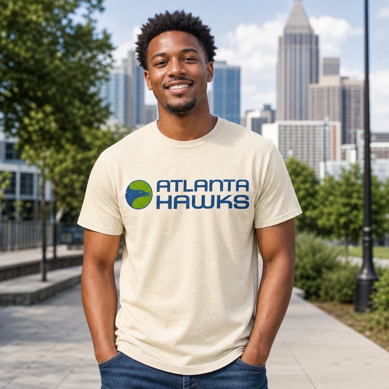 Atlanta Hawks Retro Basketball 1971 T-Shirt