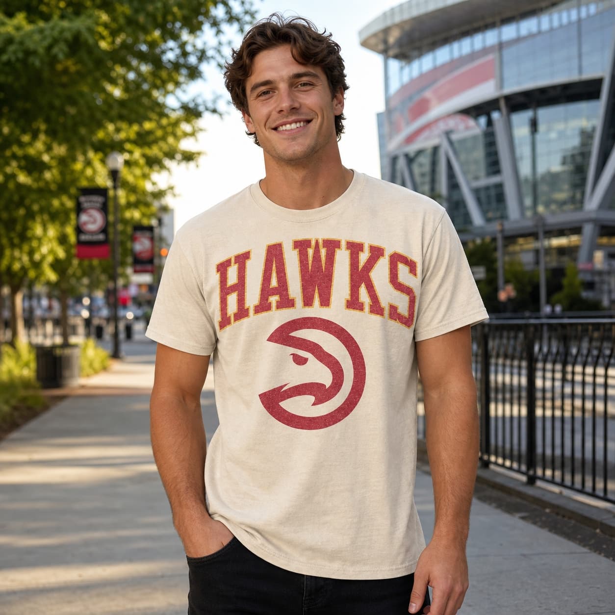 Atlanta Hawks Retro Basketball 1975 Shirt