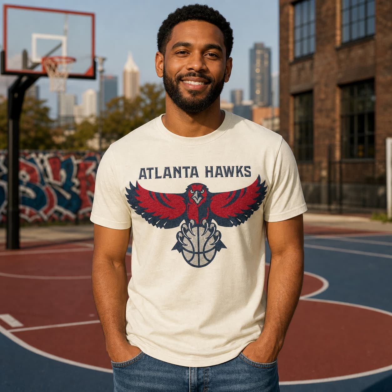 Atlanta Hawks Retro Basketball 2001 Shirt