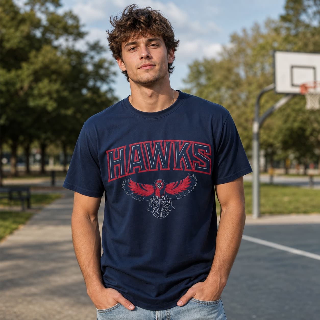 Atlanta Hawks Retro Basketball 2003 Shirt