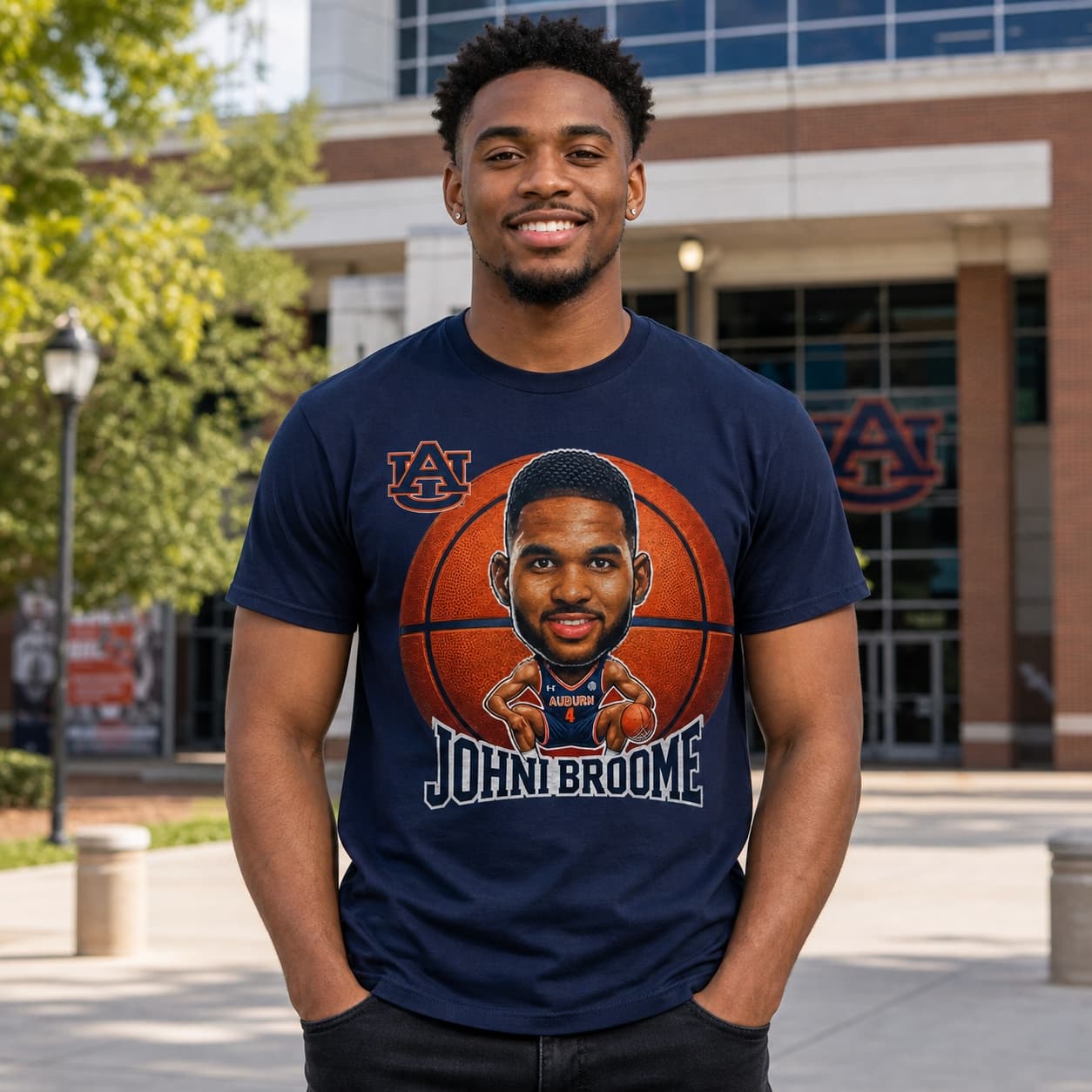 Auburn Tigers Johni Broome March Madness Exclusive Retro Basketball Shirt