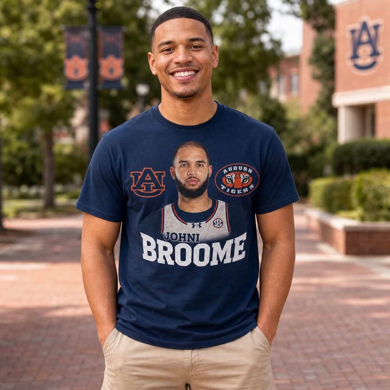 Auburn Tigers Johni Broome MVP Exclusive Retro Basketball Shirt