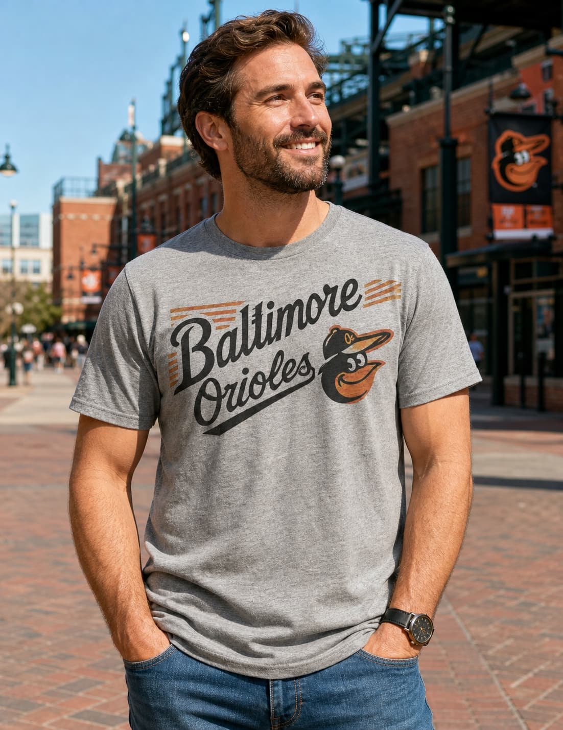 Baltimore Orioles Exclusive Retro Baseball Script Team Artwork Shirt