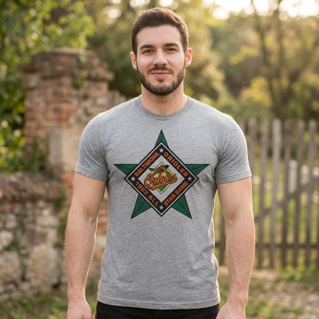 Baltimore Orioles Retro All Star Game Baseball 1993 Artwork Shirt