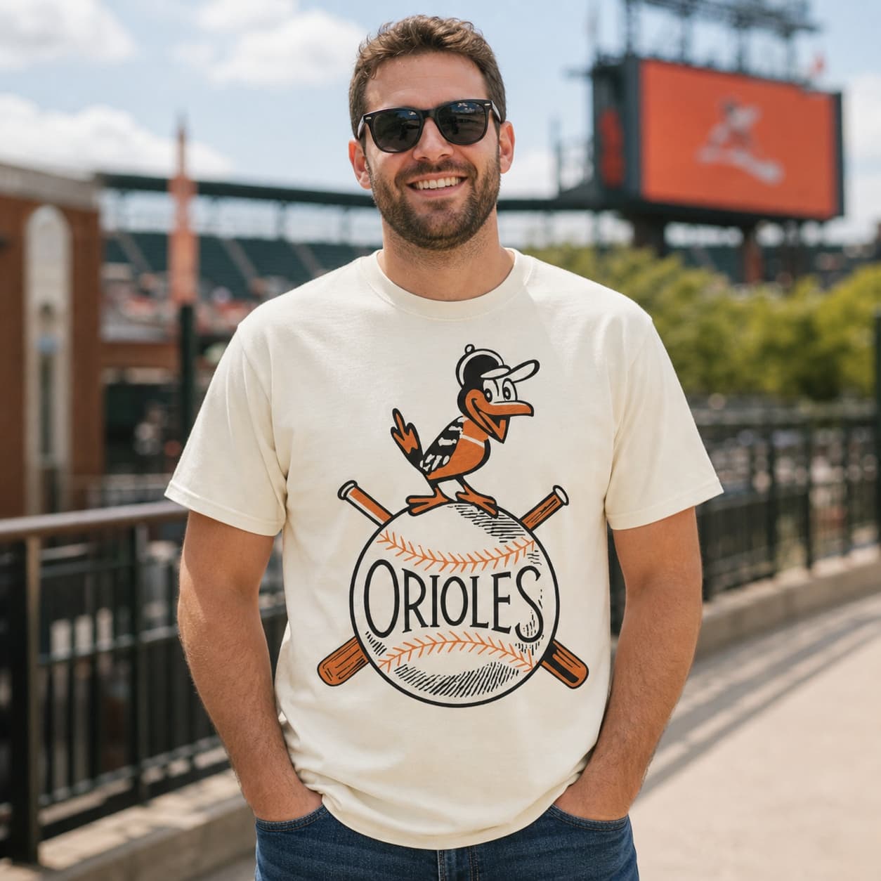 Baltimore Orioles Retro Baseball 1954 Artwork Shirt