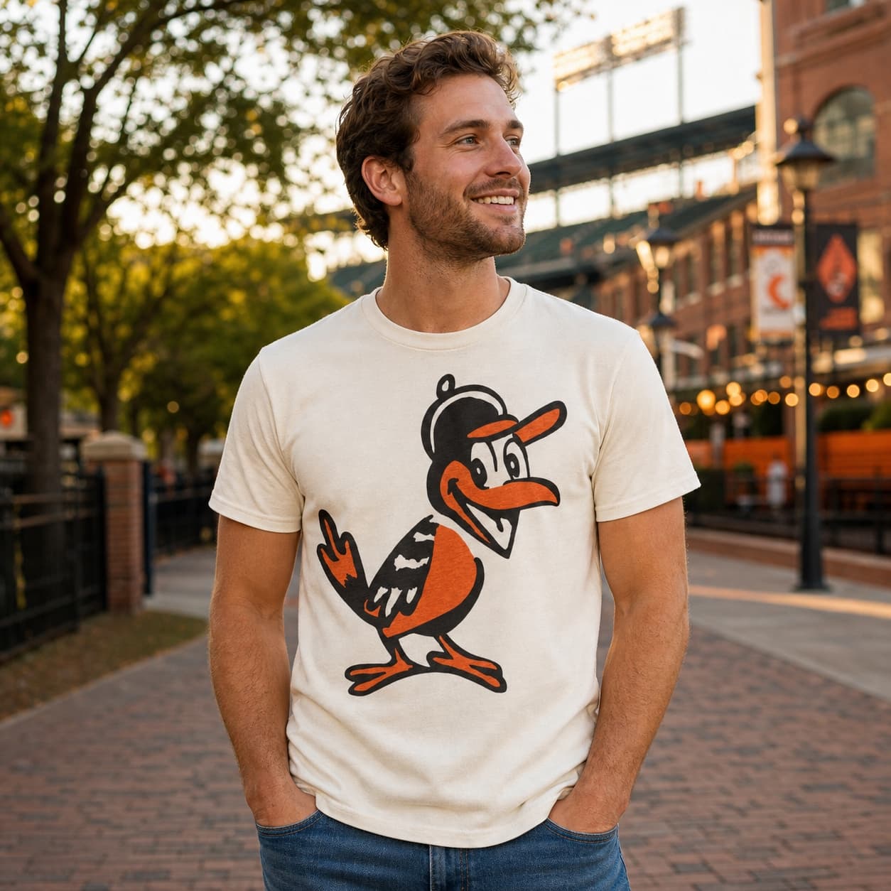 Baltimore Orioles Retro Baseball 1955 Artwork Shirt