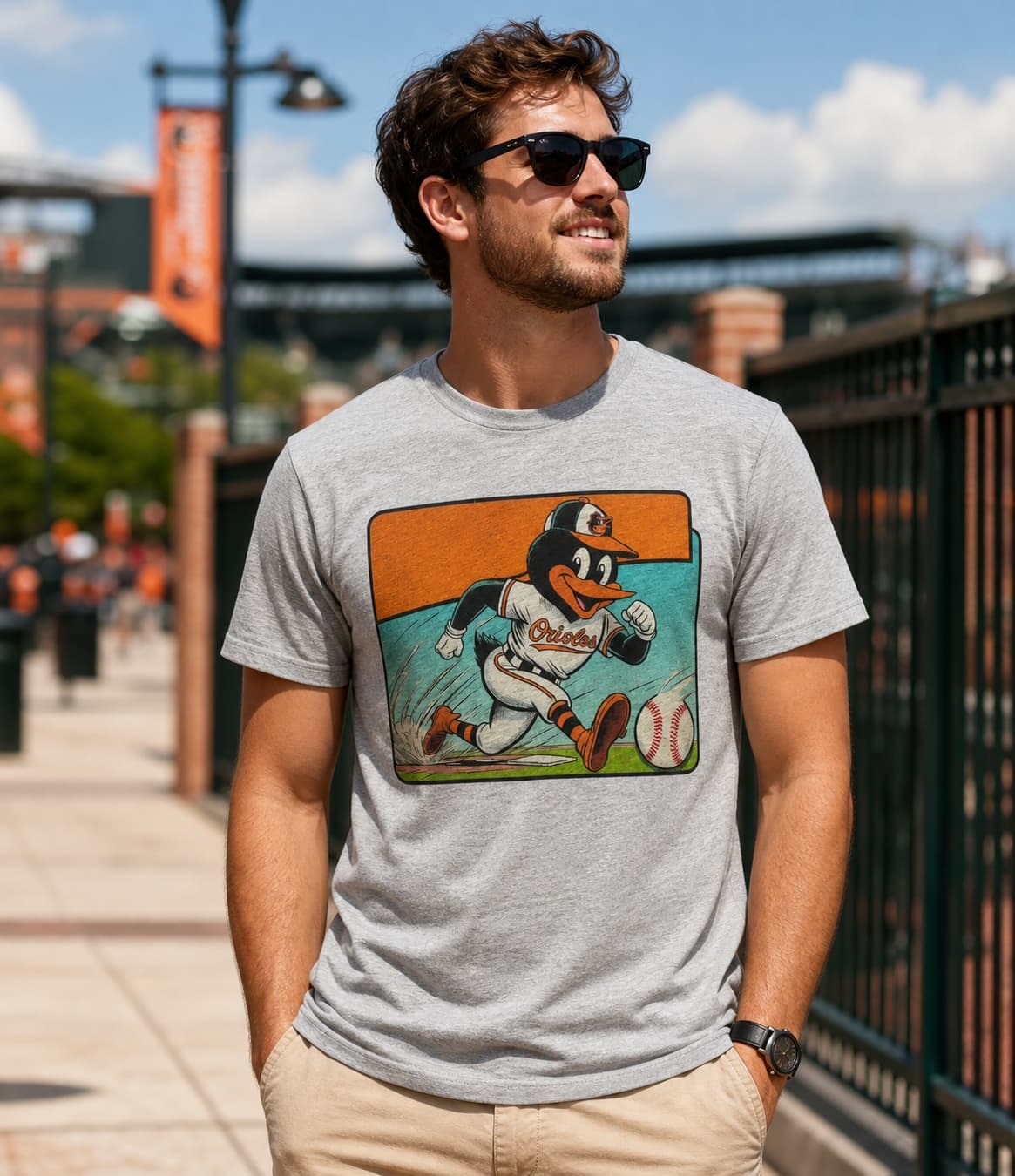 Baltimore Orioles Retro Baseball Card 1980 Artwork Shirt