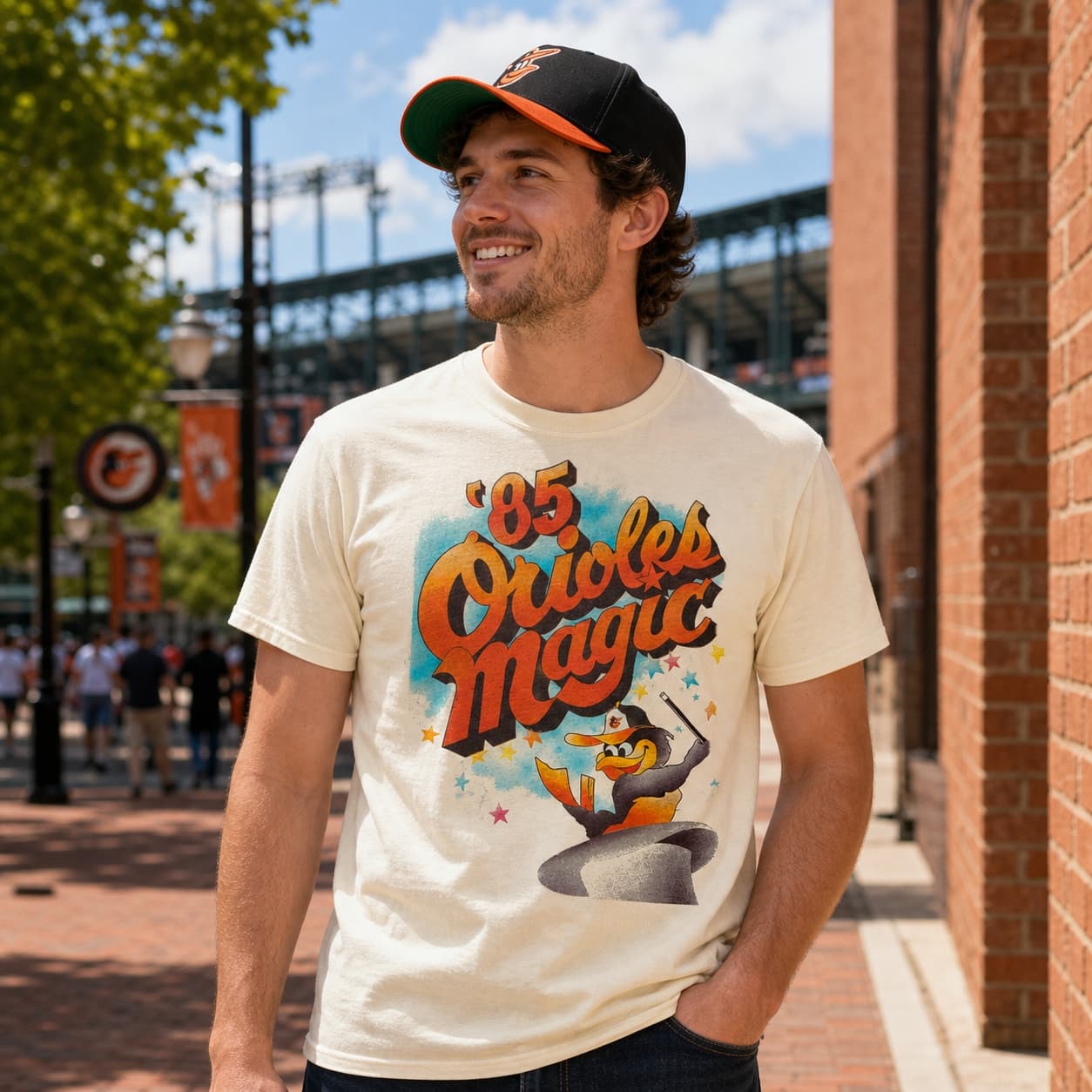 Baltimore Orioles Retro Magic Baseball 1985 Artwork Shirt