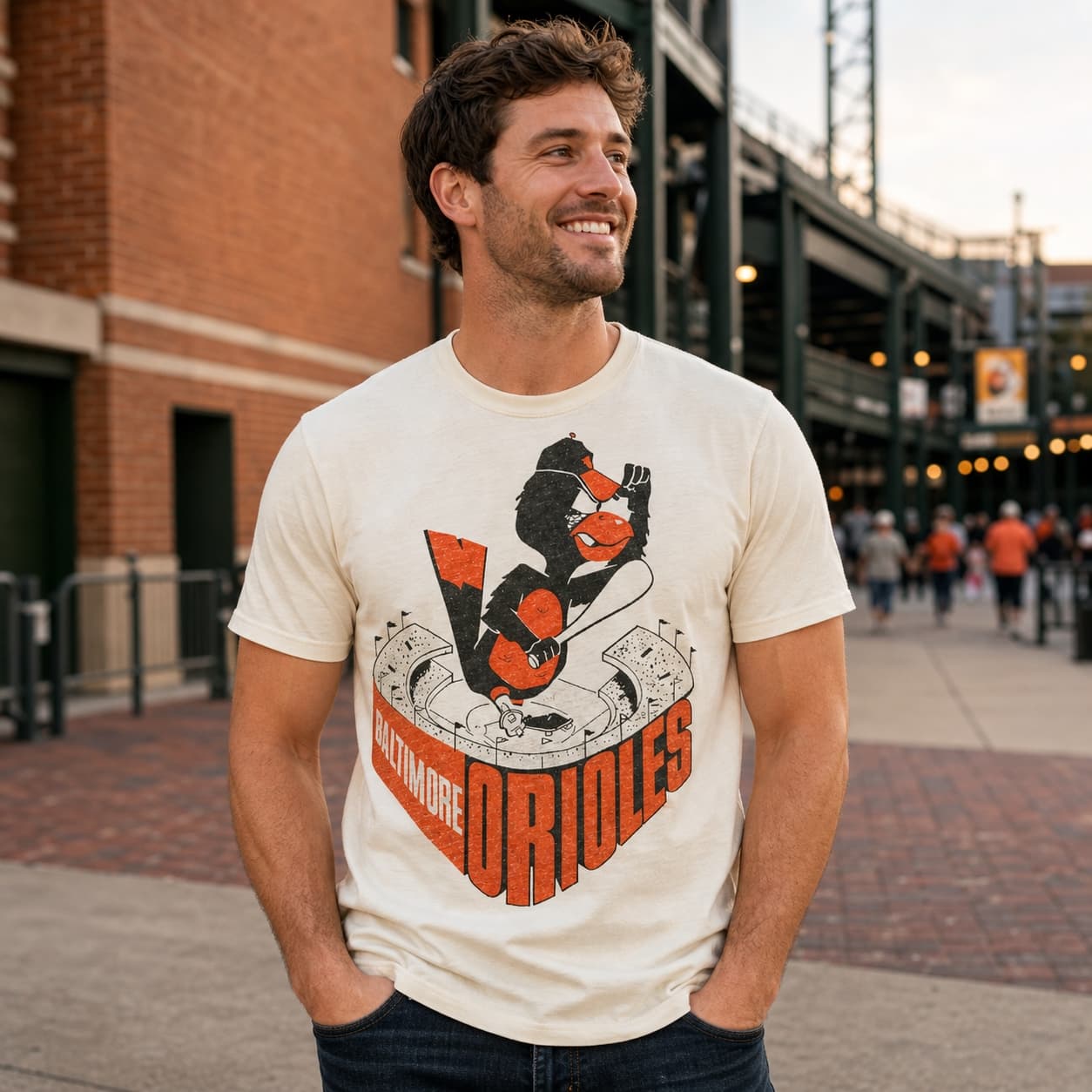 Baltimore Orioles Vintage Baseball 1955 Artwork Shirt