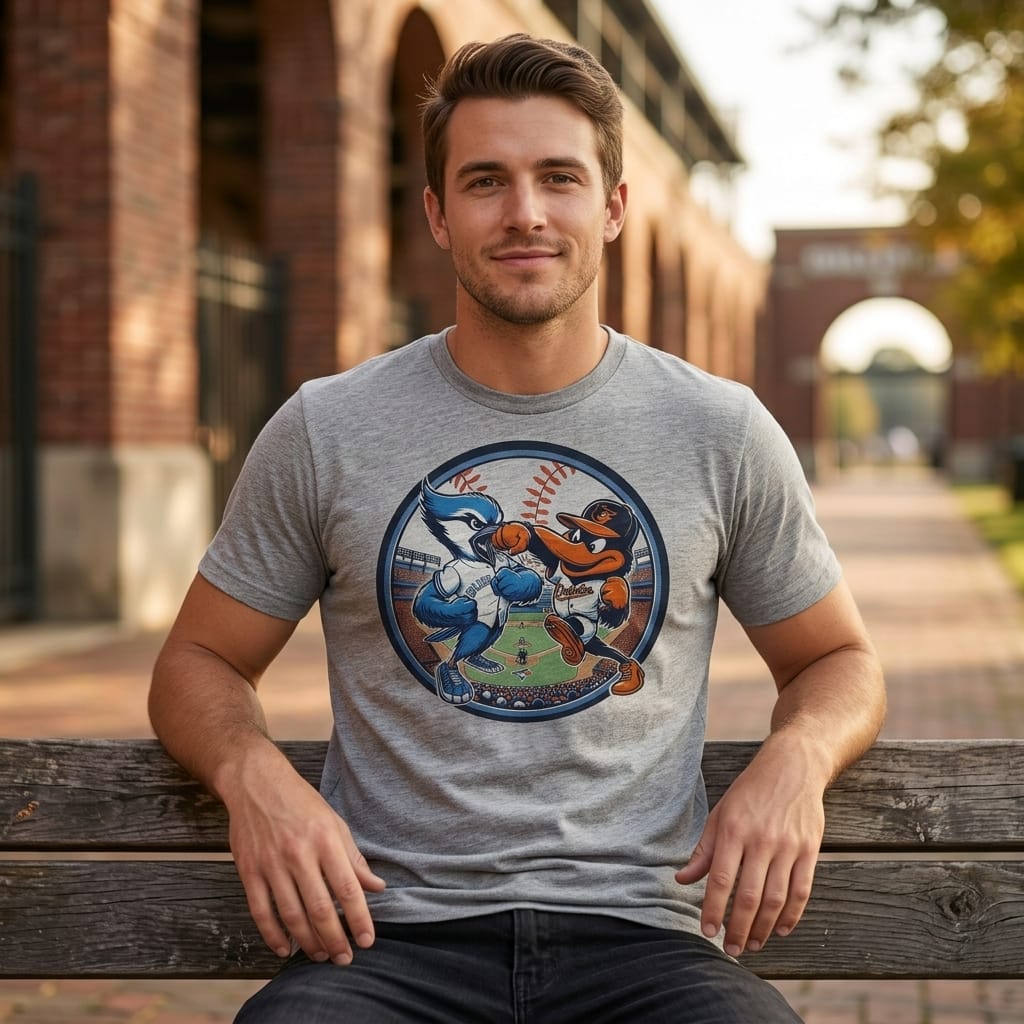 Baltimore Orioles vs. Toronto Blue Jays Exclusive Retro Rivalries Baseball Artwork Shirt