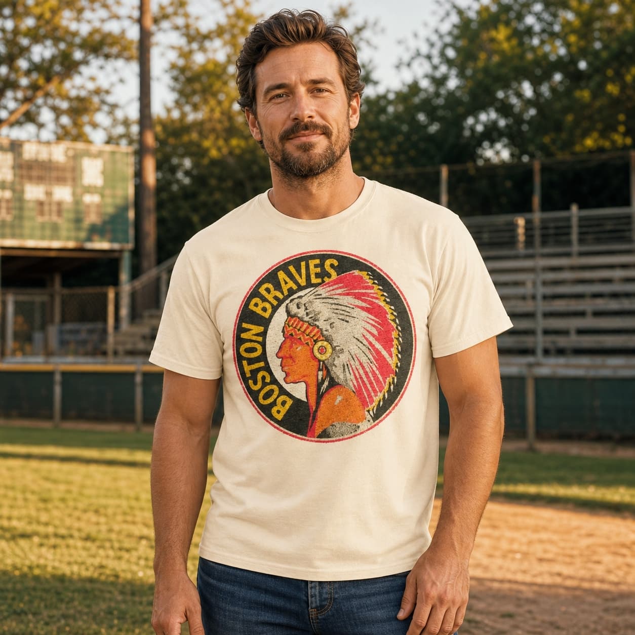 Boston Braves Retro Baseball 1945 Artwork Shirt