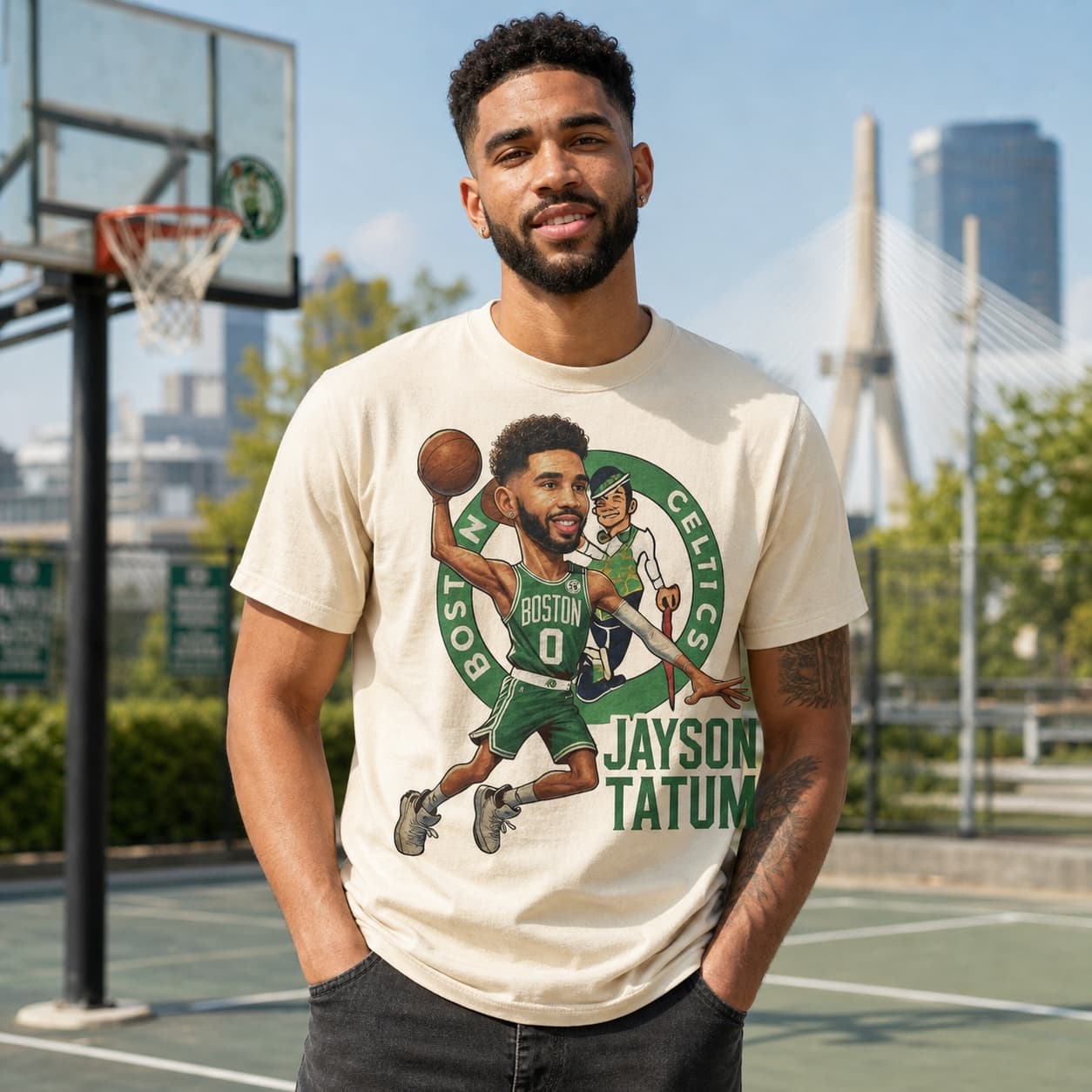 Boston Celtics Jayson Tatum Exclusive Retro Basketball Shirt