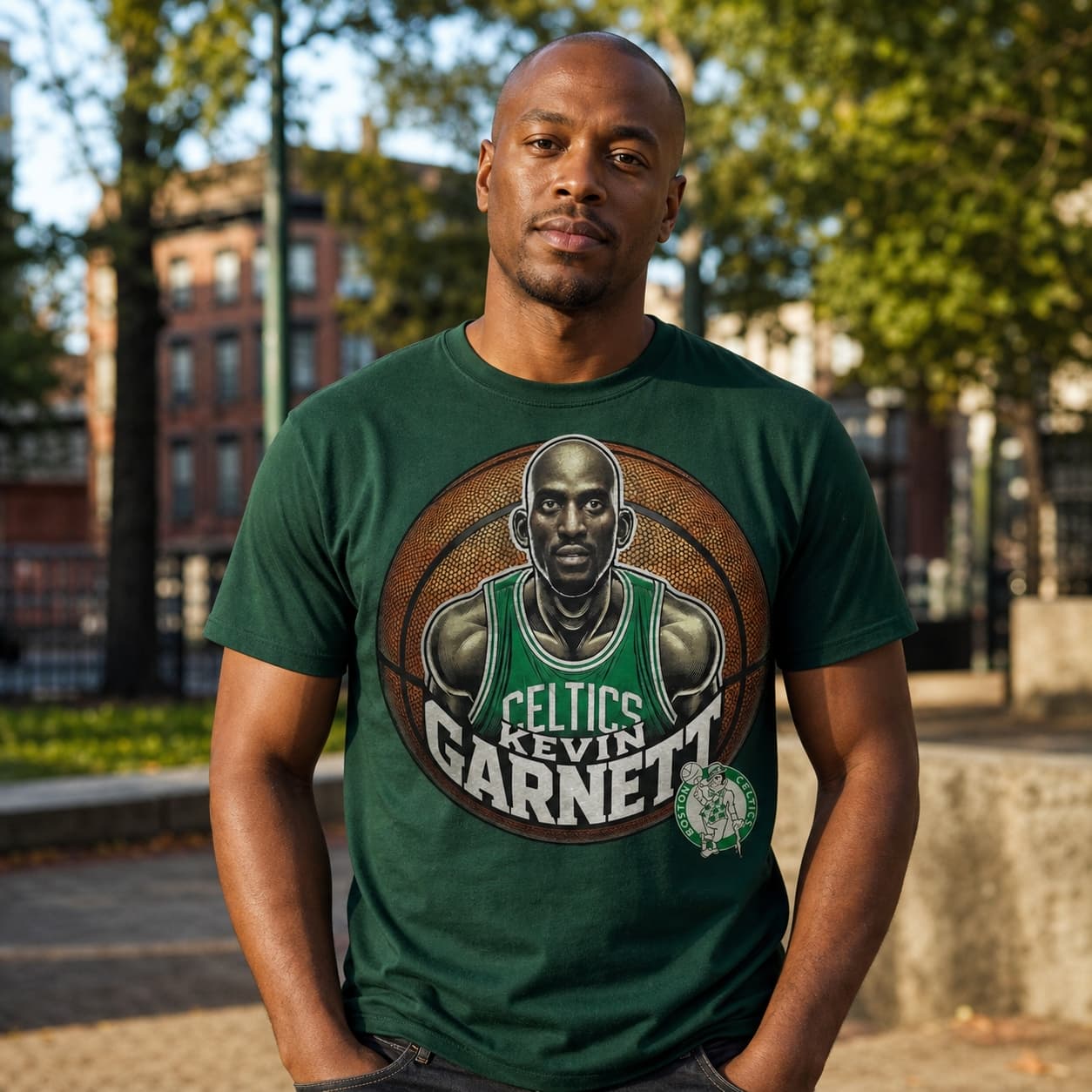 Boston Celtics Kevin Garnett Exclusive Retro Basketball Shirt