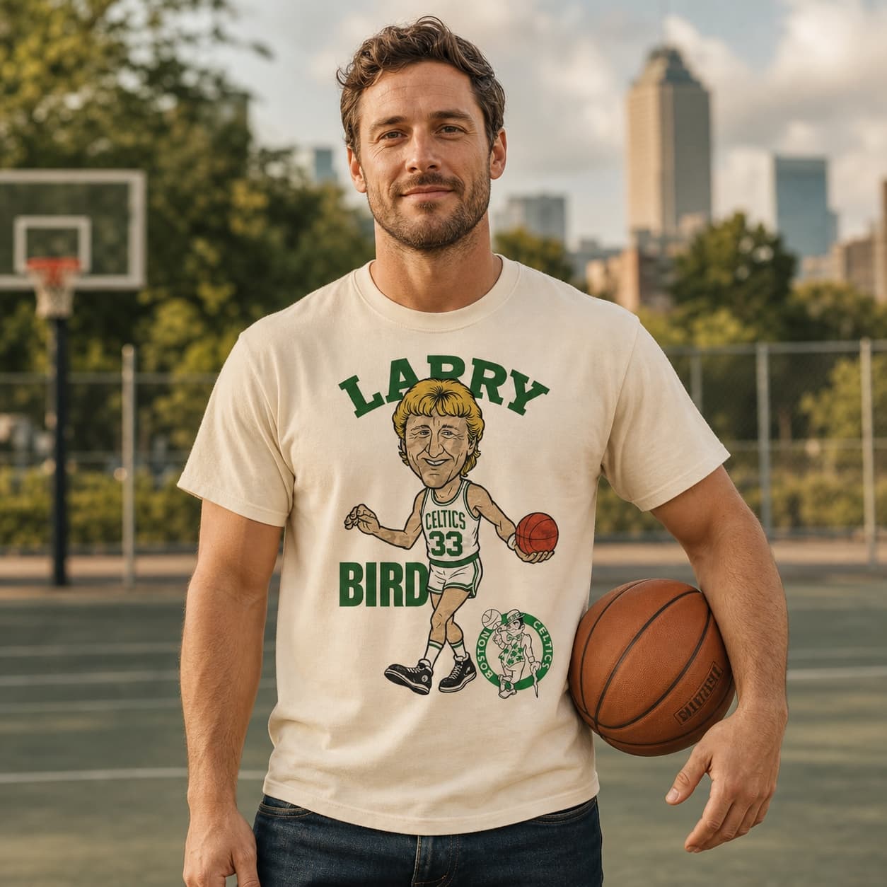 Boston Celtics Larry Bird Basketball 1986 Shirt