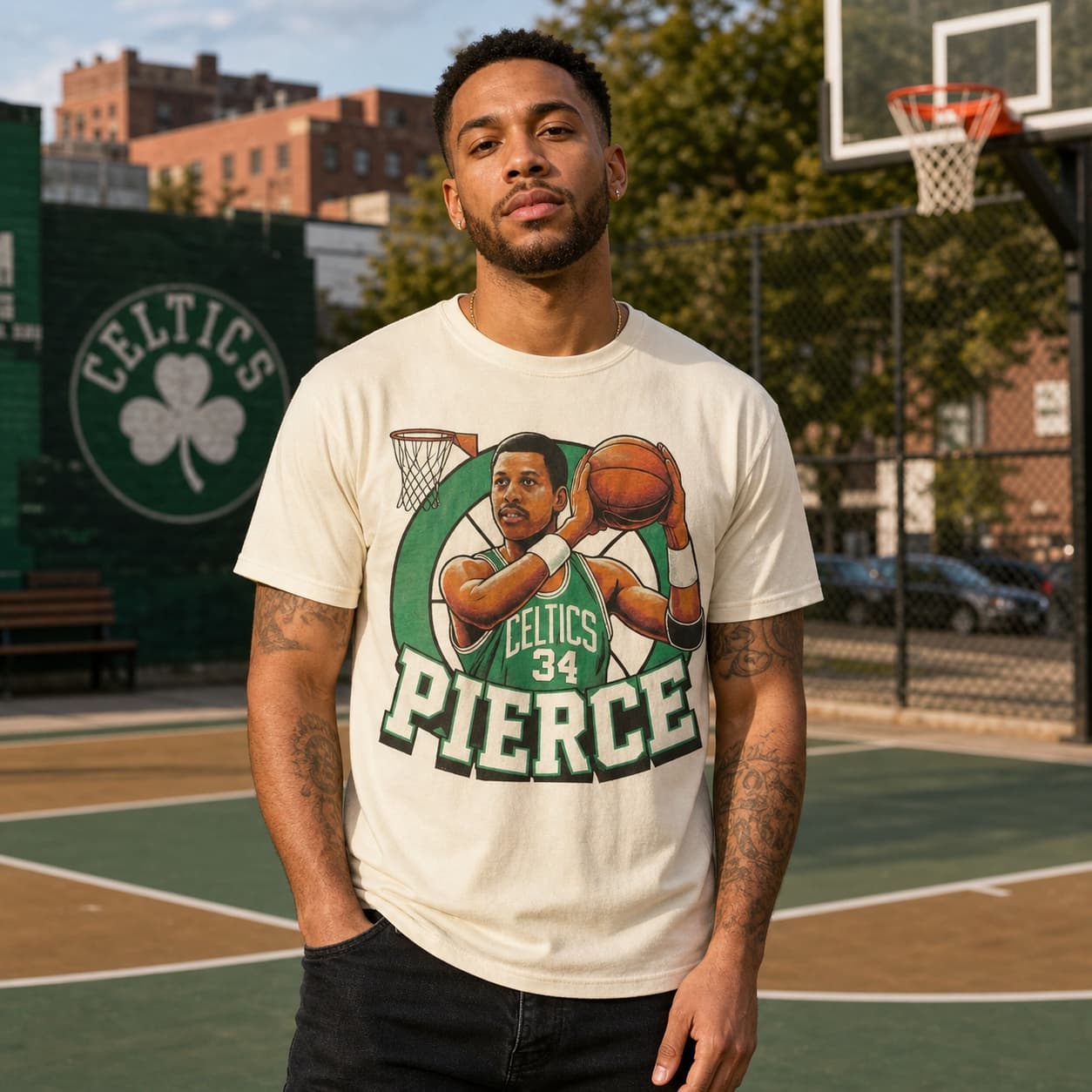Boston Celtics Paul Pierce Exclusive Retro Basketball Shirt