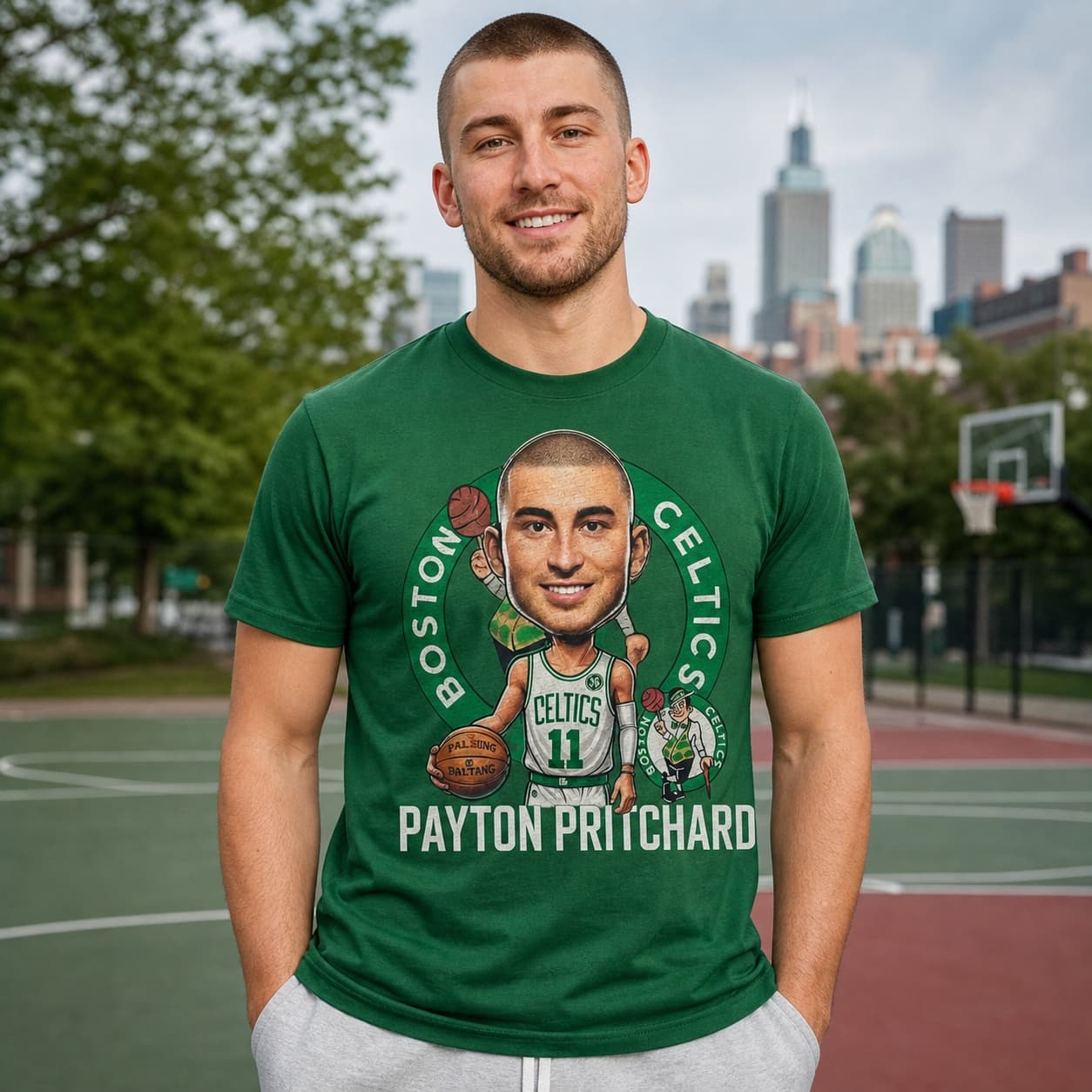 Boston Celtics Payton Pritchard PG Exclusive Retro Basketball Shirt
