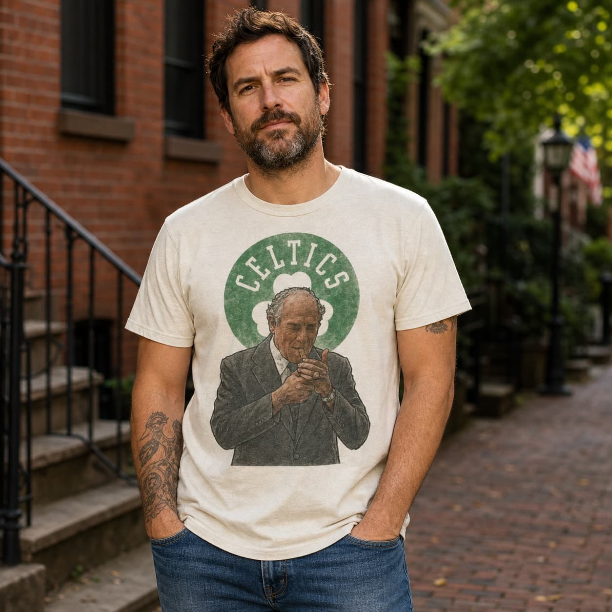 Boston Celtics Red Auerbach Exclusive Retro Basketball Shirt