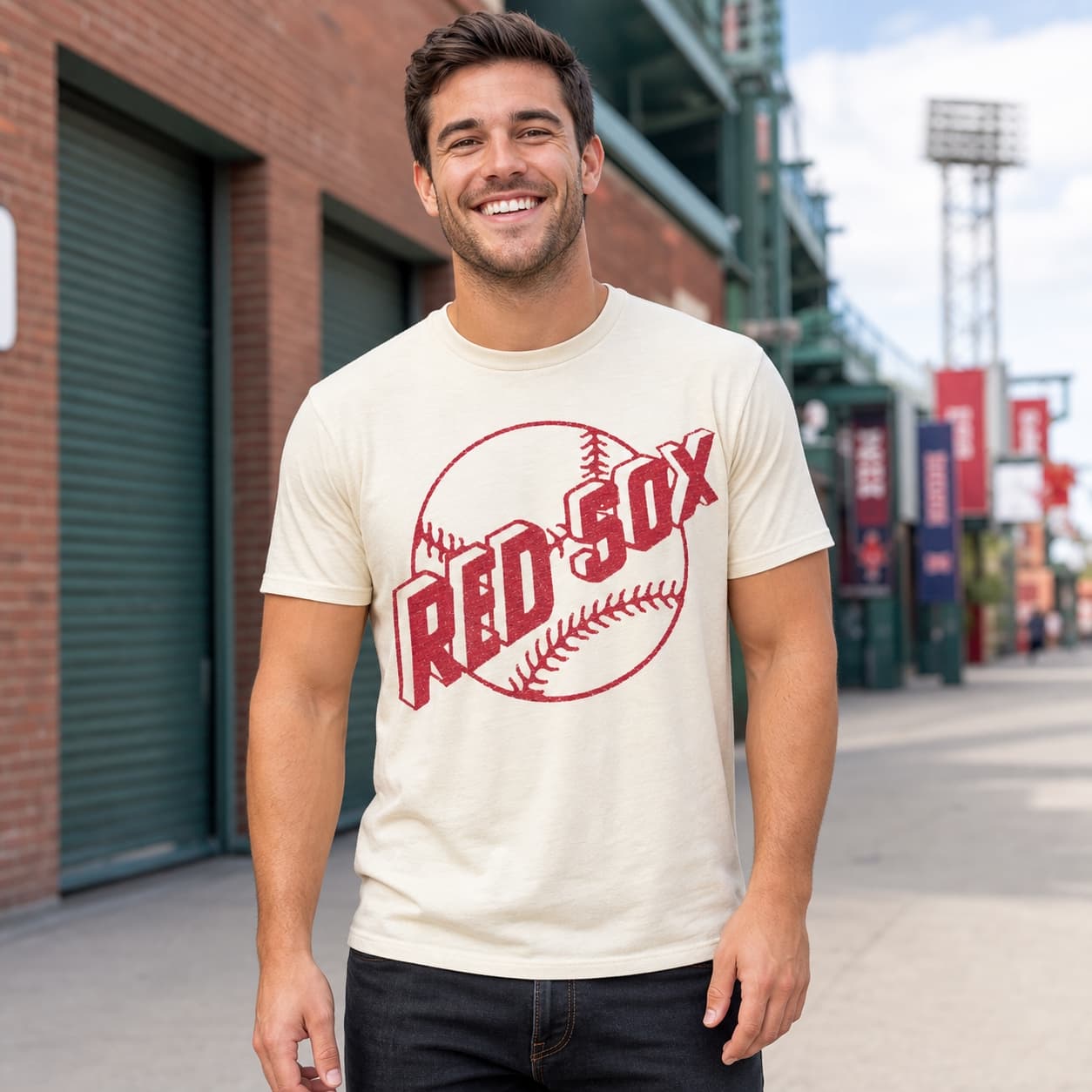 Boston Red Sox Baseball 1950 Artwork Shirt