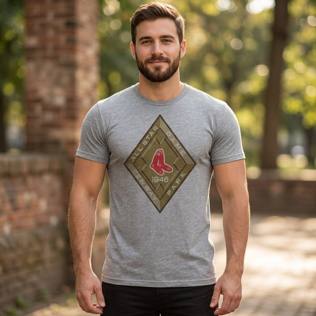 Boston Red Sox Retro All Star Game Baseball 1946 Artwork Shirt