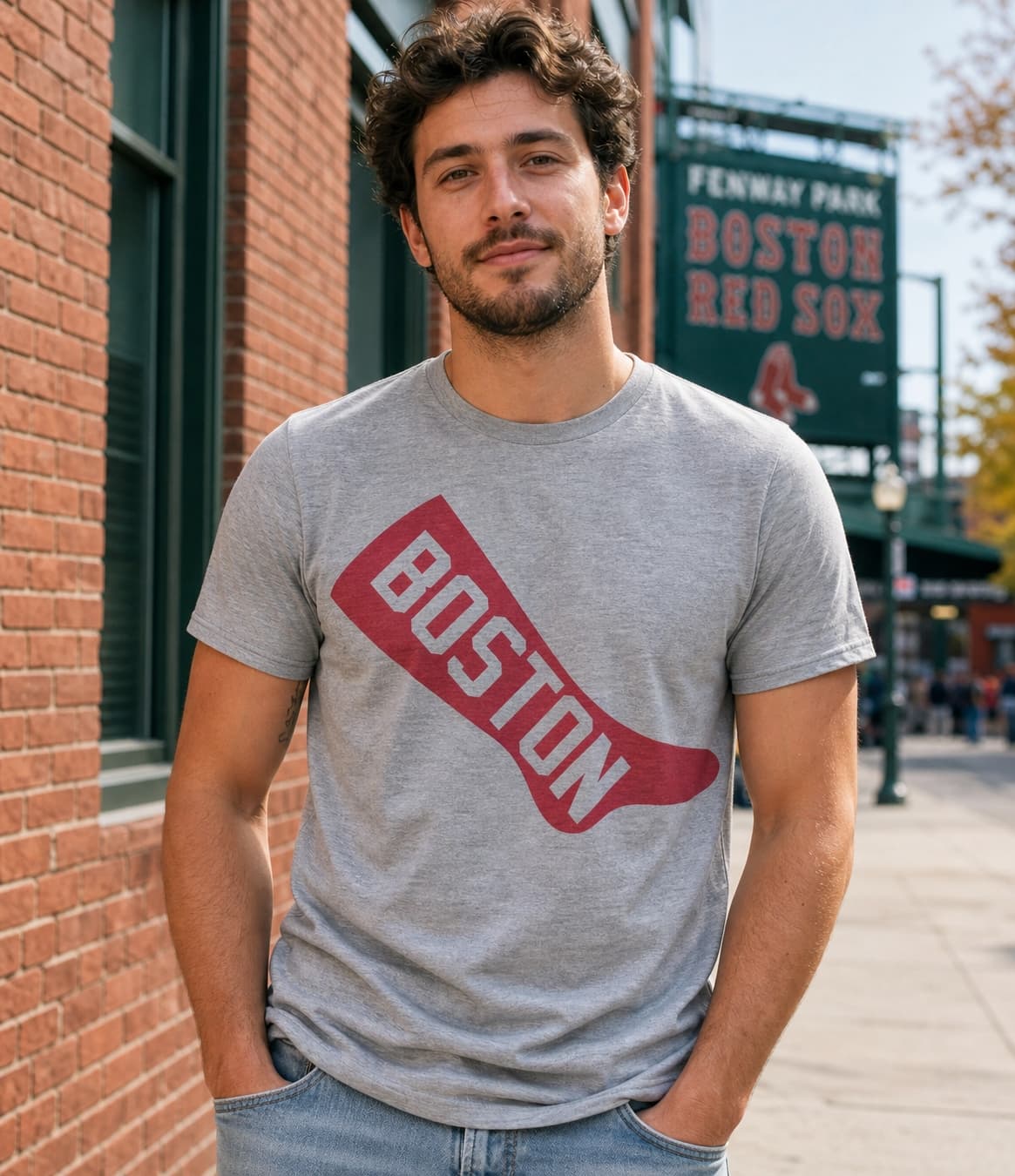 Boston Red Sox Retro Baseball 1908 Artwork Shirt