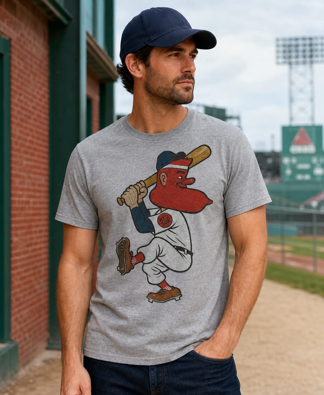 Boston Red Sox Retro Baseball 1950 Artwork Shirt