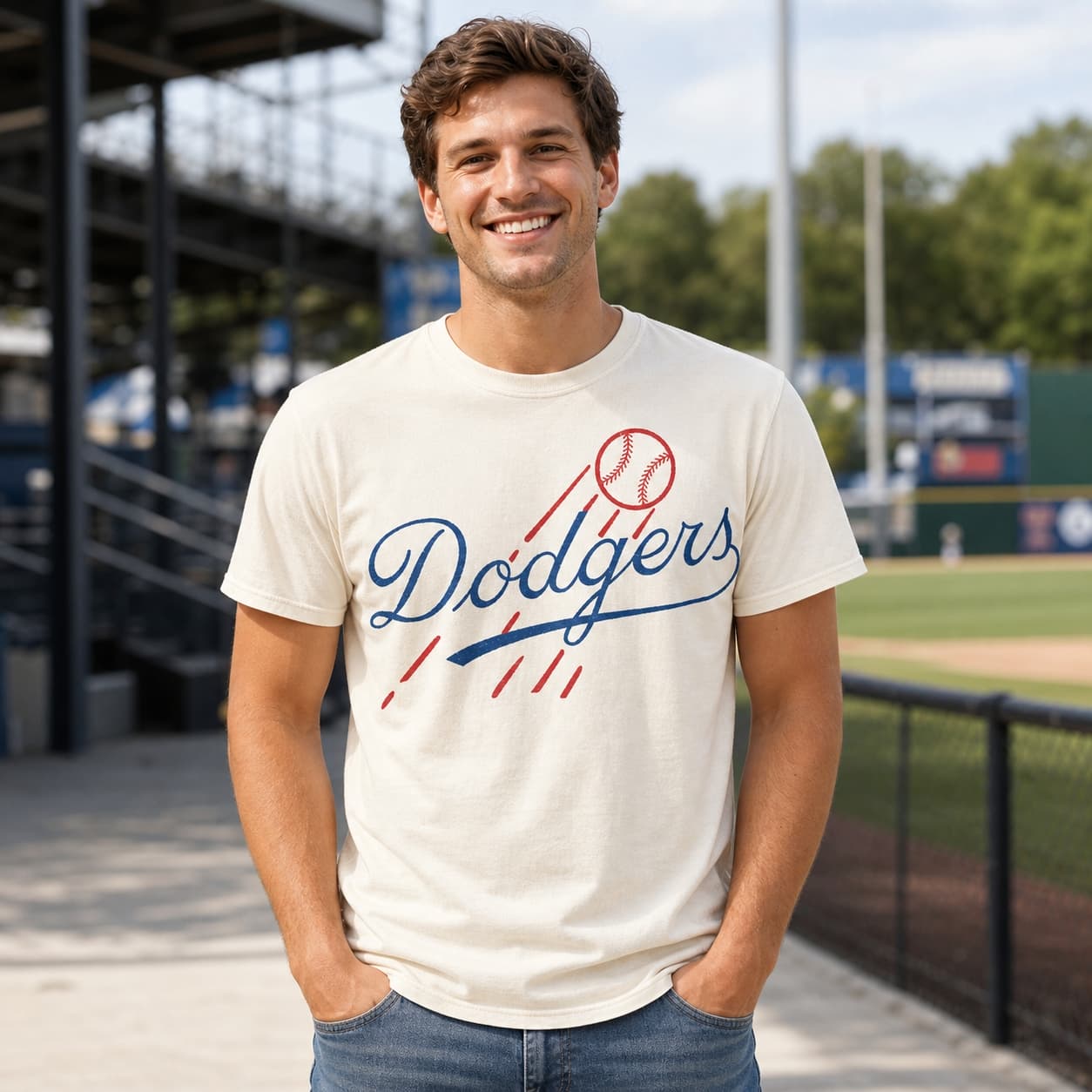 Brooklyn Dodgers Retro Baseball 1945 Artwork Shirt