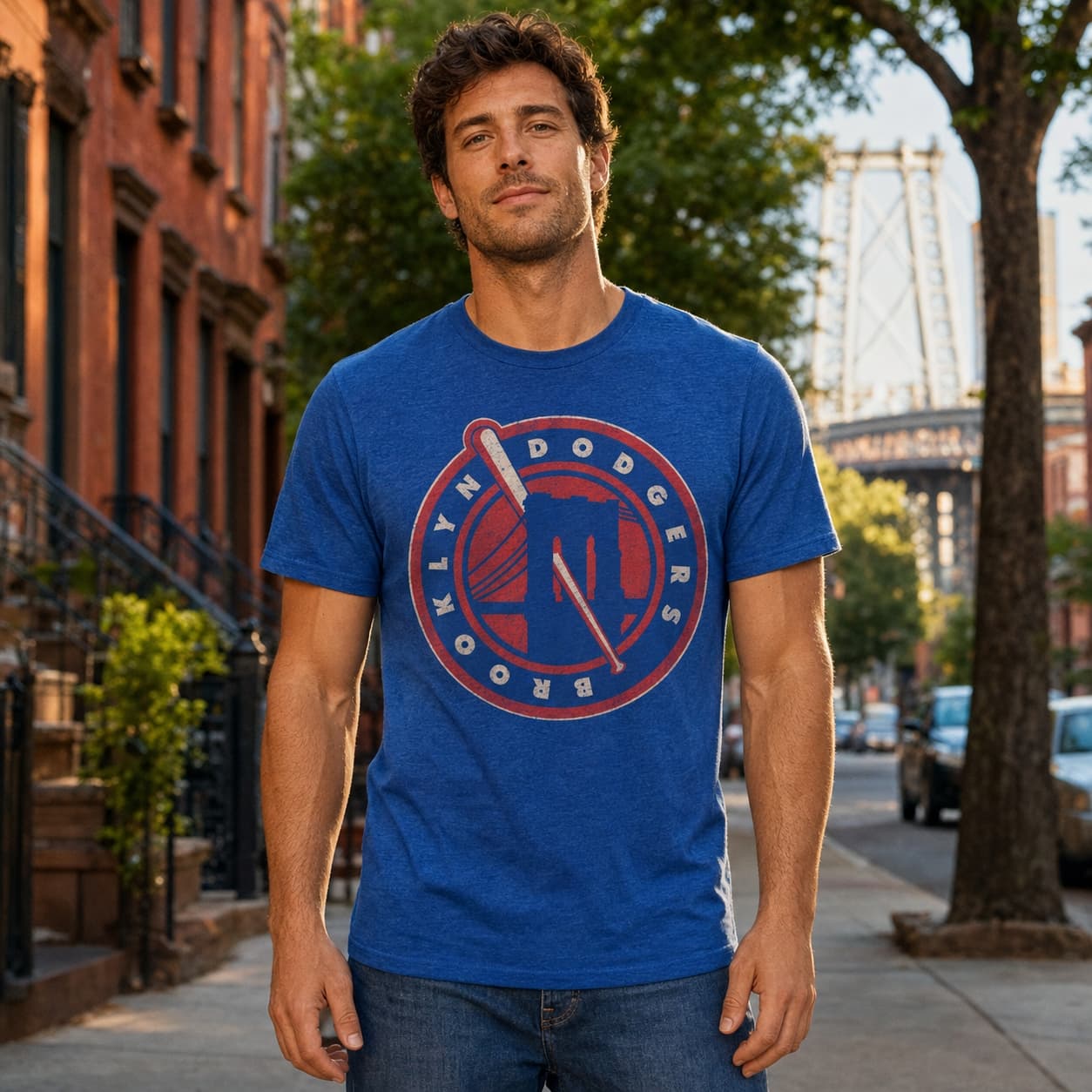 Brooklyn Dodgers Retro Baseball 1947 Artwork Shirt