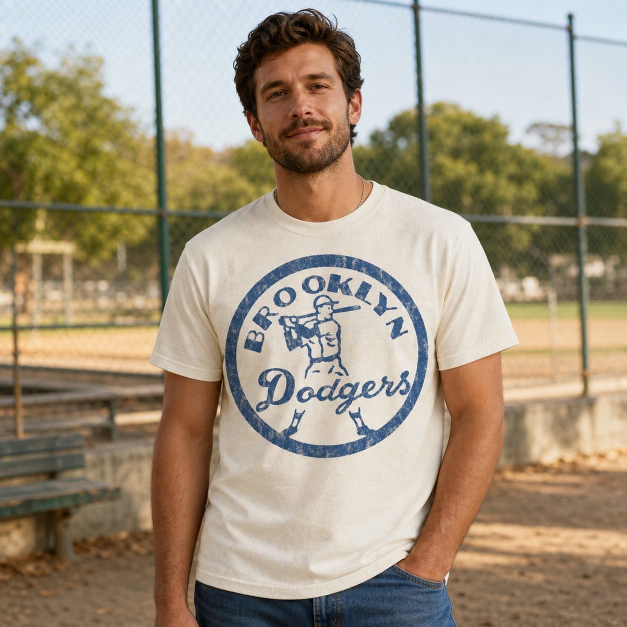 Brooklyn Dodgers Retro Baseball 1948 Artwork Shirt