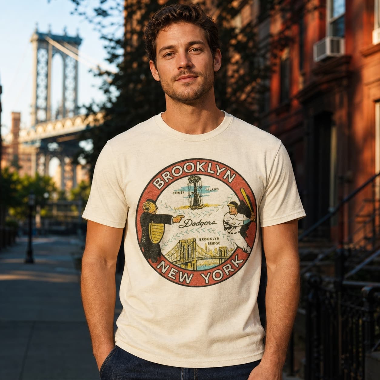 Brooklyn Dodgers Retro Baseball 1949 Artwork Shirt