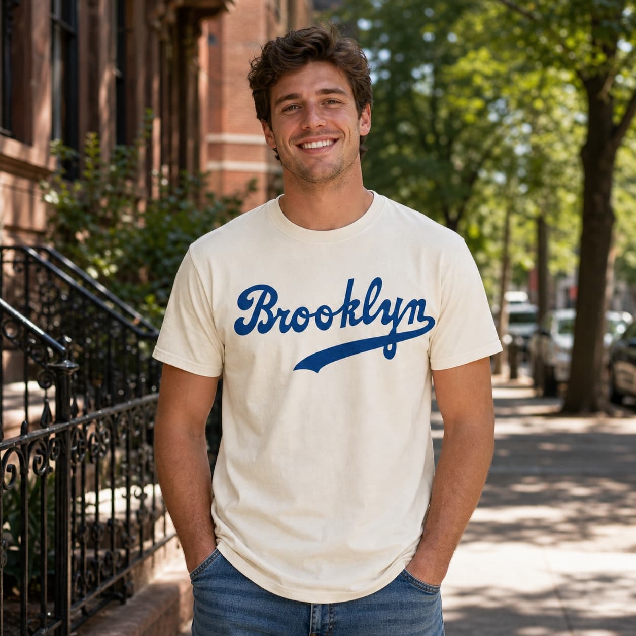 Brooklyn Dodgers Retro Baseball 1952 Artwork Shirt