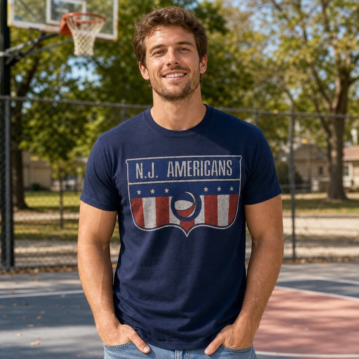 Brooklyn New Jersey Americans Nets Basketball 1967 Shirt