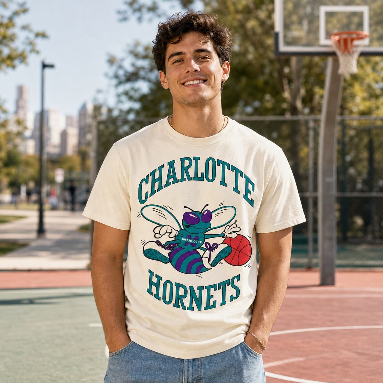 Charlotte Hornets Retro Basketball 1988 Shirt