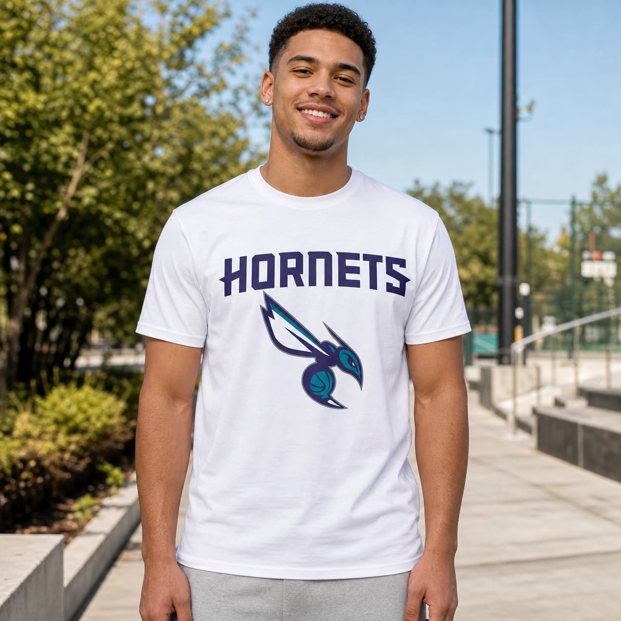 Charlotte Hornets Retro Basketball Mascot 2004 Shirt