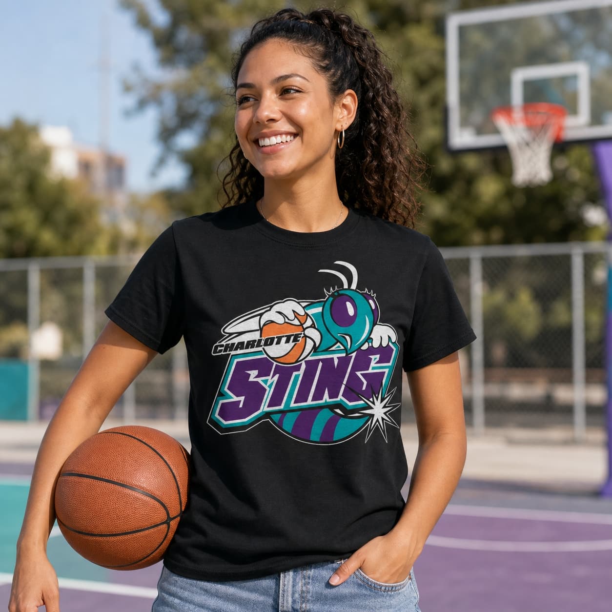 Charlotte Sting Retro Basketball 1997 Shirt