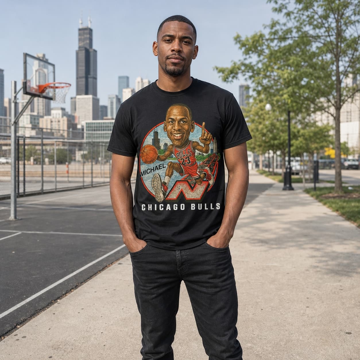 Chicago Bulls Michael Jordan Exclusive Retro Basketball 1989 Shirt